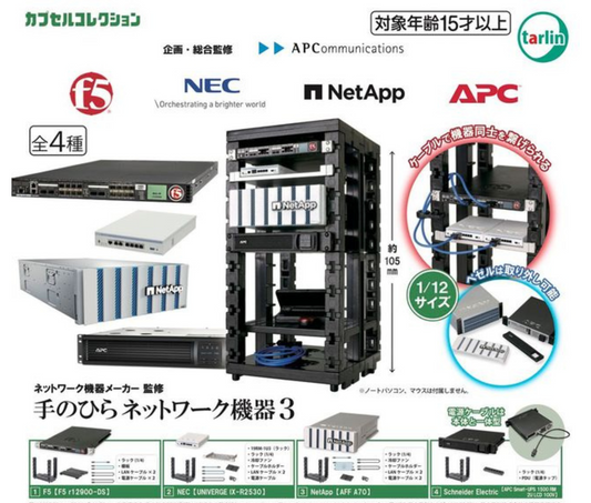 ネットワーク機器メーカー監修 手のひらネットワーク機器３［全4種セット］