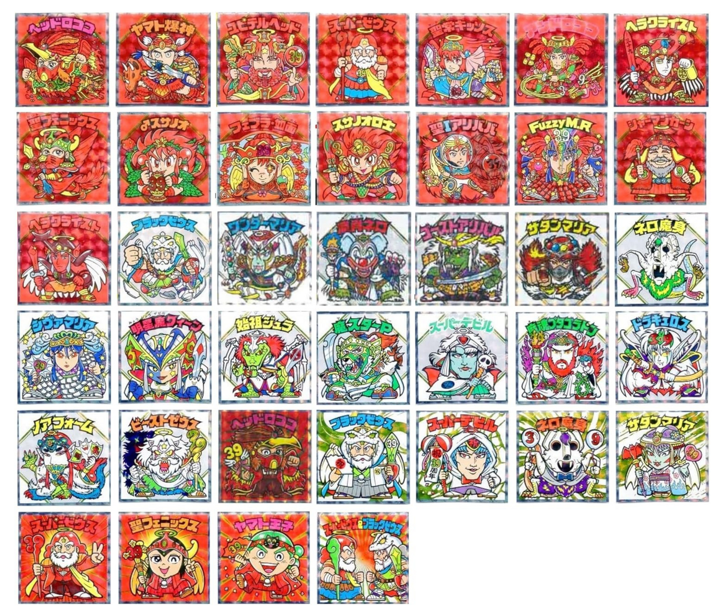紅白 ビックリマン チョコ シール 39th ANNIVERSARY［全39種セット］
