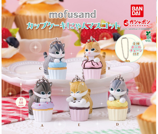 mofusand　カップケーキにゃんマスコット［全5種セット］