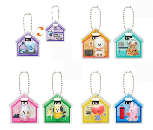 BT21 パッケージチャーム＆チョコボーロ［全7種セット(フルコンプ)］
