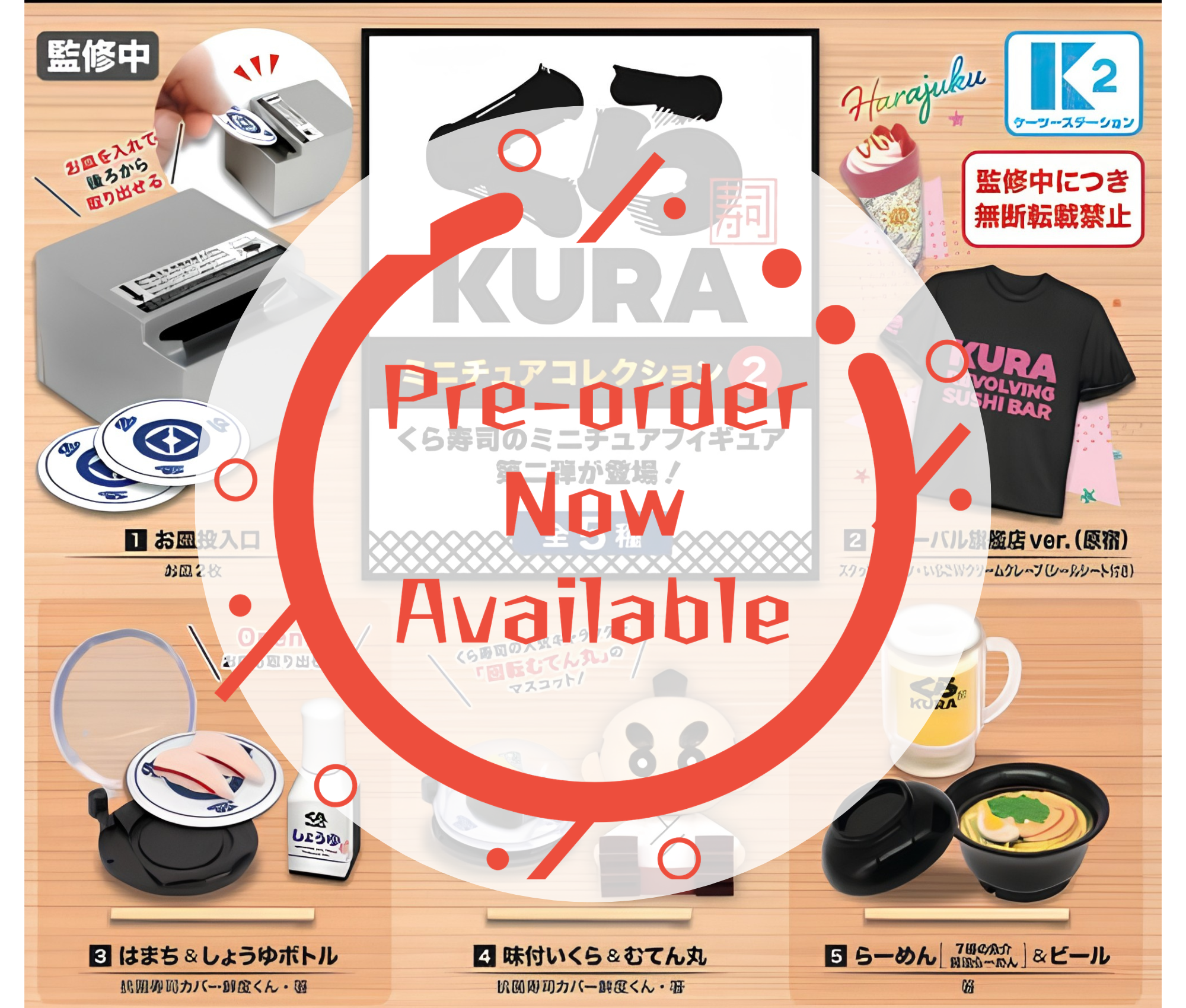 【8月予約】くら寿司ミニチュアコレクション２［全5種セット］