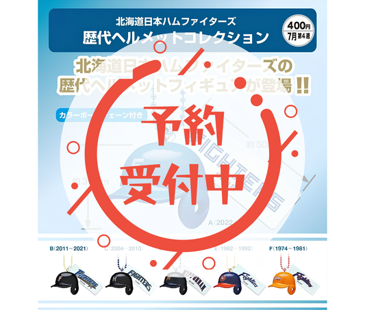 【8月予約】北海道日本ハムファイターズ 歴代ヘルメットコレクション［全6種セット］