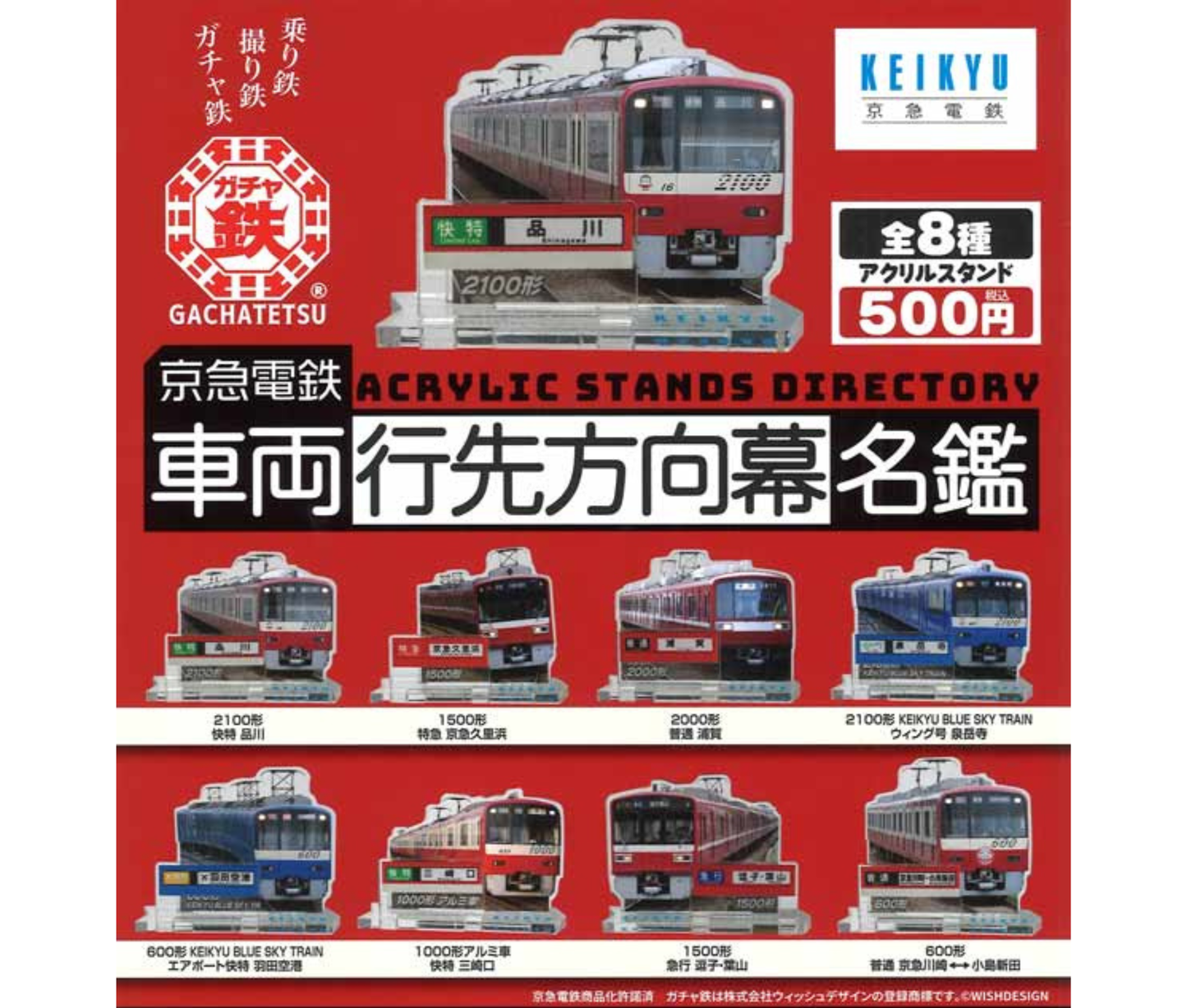 京急電鉄　車両行先方向幕名鑑［全8種セット］