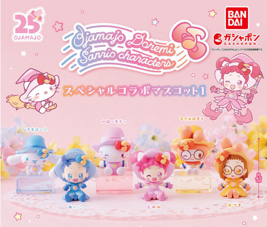 おジャ魔女どれみ×サンリオキャラクターズ スペシャルコラボマスコット 1 [全6種セット]