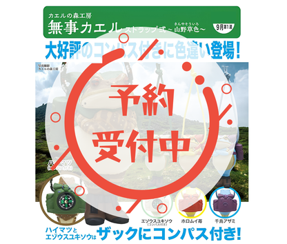 【10月予約】カエルの森工房 無事カエル ストラップ弐～山野草色～［全4種セット］