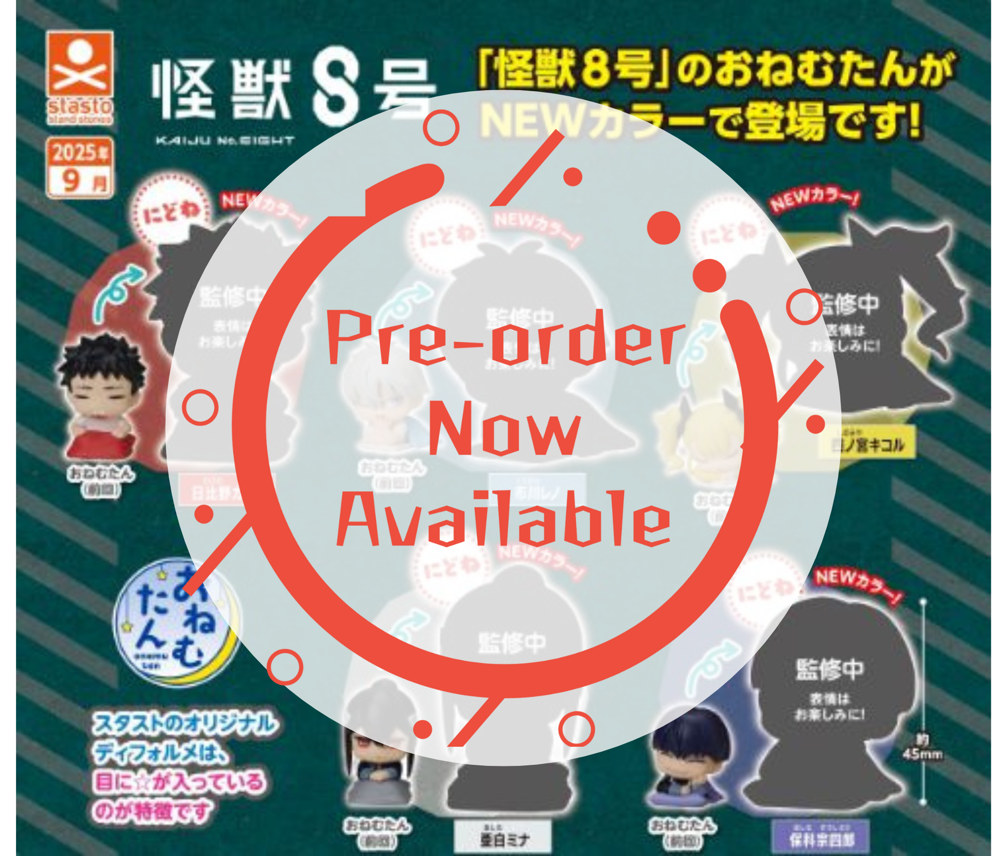 [Oct Pre-order] Onemutan Kaiju No. 8 Nidone Earth Color Ver. [Complete Set of 5]